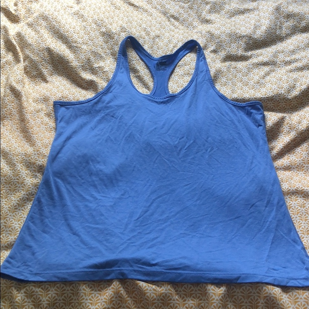Blue Nike dry fit tank